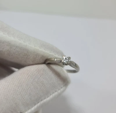 £249 • Buy 18ct White Gold Princess-cut Diamond Solitaire Ring, 0.30ct, Size Q 1/2 OFFERS