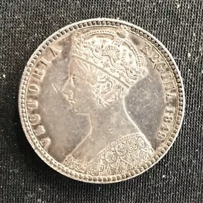 1849 Great Britain Godless Florin Silver Queen Victoria  • $299.99