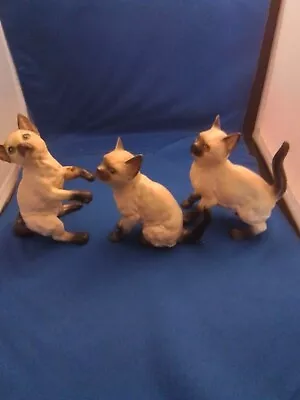 Lefton's Siamese Cats Lot Of 3 Vintage • $15.99