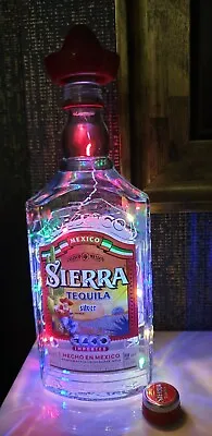 Sierra Tequila Bottle 50cl With Multi Colour Led String Lights Mood Lighting • £4.50