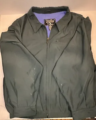 Vintage Eddie Bauer Jacket Large Green Full Zipper See Photos • $18.99