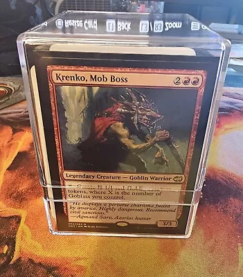 Custom Powerful Krenko Mob Boss Commander MTG Deck W/ Sleeves And Deck Box • $100