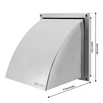 8'' Exhaust Hood Vent Cap Kitchen/wall Vents Indoor/Outdoor 304 Stainless Steel • $76