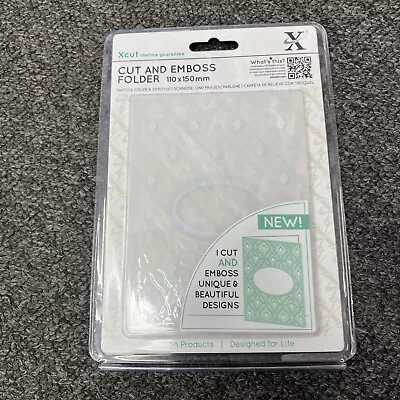 Xcut A6 Combination Die Cut & Embossing Folder DIAMOND LATTICE • £7.30