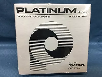 Syncom Platinum Series Double Sided High Density 5 1/4  10 Diskettes • $12.99