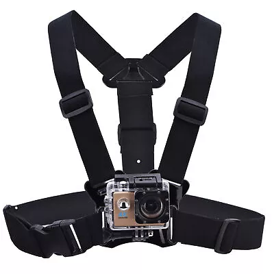 TELESIN Adjustable Body Chest Strap Mount Harness Belt For Gopro Hero 5/4/3+ HB0 • $22.15