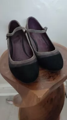 Brown Wedge Heel Shoes Size UK 8 Wider Fit M&S Footglove  • £15