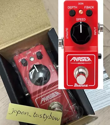 Hover To Zoom Ibanez PHMINI Phaser Mini Guitar Effects Pedal Red Made In Japan • $105.99