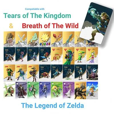 $21.99 • Buy Amiibo Card Zelda Tears Of The Kingdom TOTK & Breath Of The Wild BOTW For Switch