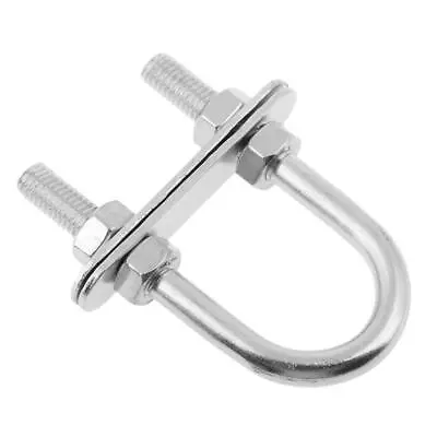 Stainless Steel 316 U Bolt Bow Eye Nuts Washers 7*80mm Boat Tow Trailer • £7.25