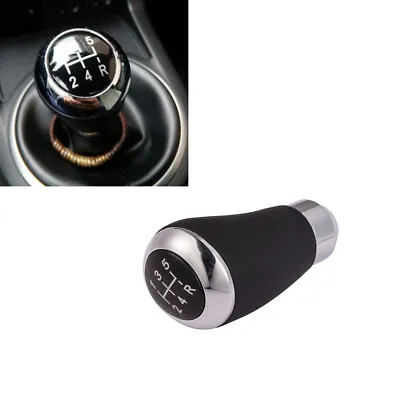 $28.47 • Buy 5 Speed Black Leather Manual Auto Car Gear Stick Shift Knob Lever Handle Shifter