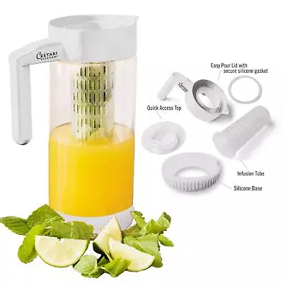 Premium Glass Water Pitcher With Fruit Infuser | BPA Free Borosilcate Glass I... • $41.60