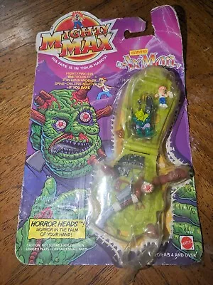MIGHTY MAX (Bluebird 1993) Vintage AX MAN Horror Heads Playset 100% COMPLETE  • $50