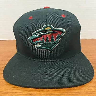 Minnesota Wild Hat Cap Snap Back Zephyr Script Back Spell Out Hockey NHL • $12.59