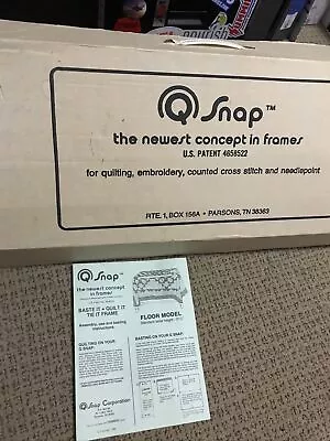 Quilters Floor Quilt Frame 39”x28” Adjustable Lightweight PVC Dritz-QSnap? NEW • $99.95