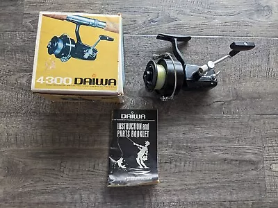 Vintage DAIWA 4300 Spinning Reel With Box & Booklet Made In Japan • $24.95