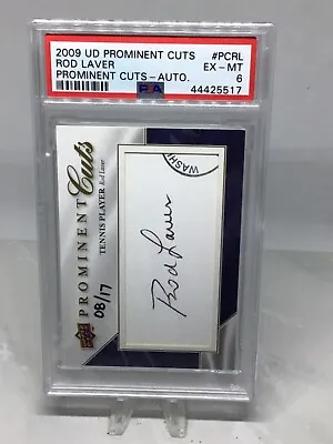 2009 UD Prominent Cuts Auto 8/17 #PCRL Rod Laver PSA 6 (Total Pop 2) • $150