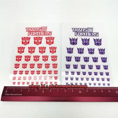 X2 Transformers Autobot Red Decepticons Purple G1 Symbol Logo Sign Sticker Decal • $2.07