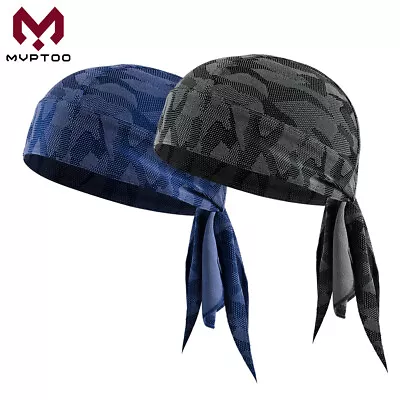 Skull Cap Sweat Wicking Doo Rag Helmet Liner Hat Head Wrap Bandana For Men Women • $14.99