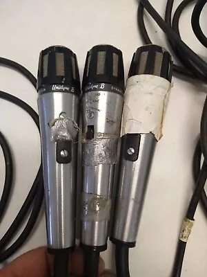 Vintage Lot: Shure 515SB Unidyne B Dynamic Wired Microphone. Lot Of 3. Untested • $39.95