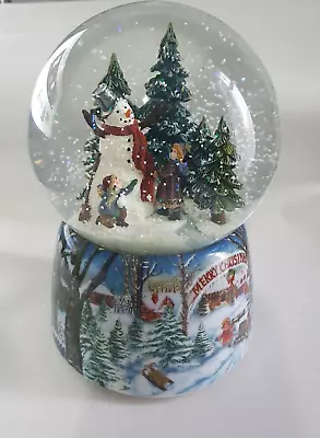 MusicBox Kingdom 46069 Snow Globe Snow Man Christmas Wind Up • £24.99