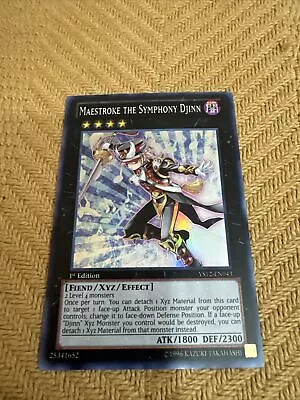 Yu-Gi-Oh! TCG Maestroke The Symphony Djinn Starter Deck: XYZ Symphony YS12-EN043 • $3.99