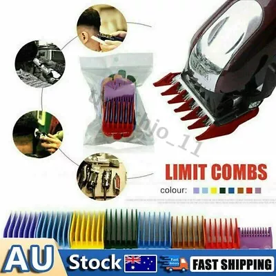 8-10X Wahl Attachment Hair Clipper Guide Limit Comb Blades Trimmer Guards • $10.59