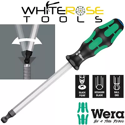 Wera Hex Ball End Screwdriver 352 For Hexagon Socket Screws 1.5-12mm Allen Key • £9.25