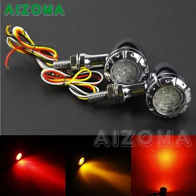 3 IN 1 LED Motorcycle Bullet Brake Running Turn Signal Lights For Harley Dyna • $26.31