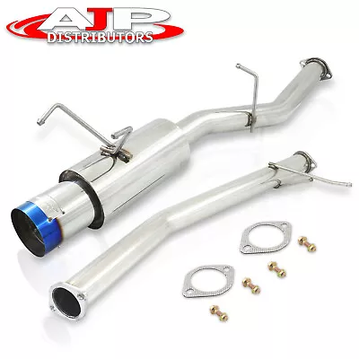 Steel N1 Catback Exhaust System 76mm + 4.5  Burnt Tip For 1989-1994 Nissan 240SX • $144.99