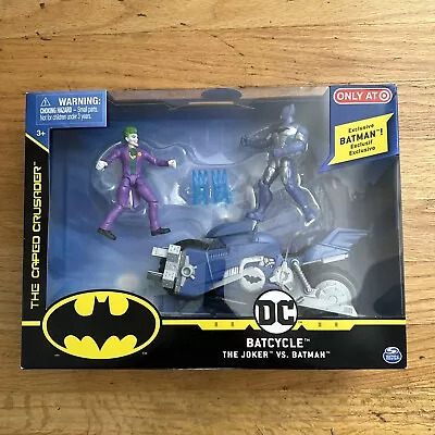 $13.99 • Buy Spin Master BATMAN Batcycle Vehicle With Batman And The Joker 4  Action Figures