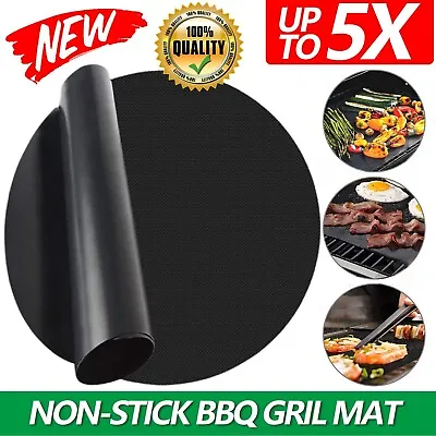Fireproof Grill Mat BBQ Heat Resistant Mat Fire Pit Pad Deck Protector Cover Au • $11.49