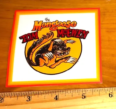 Tom  THE MONGOOSE  McEwen Vintage Style RETRO Logo NHRA Racing Sticker Decal • $6