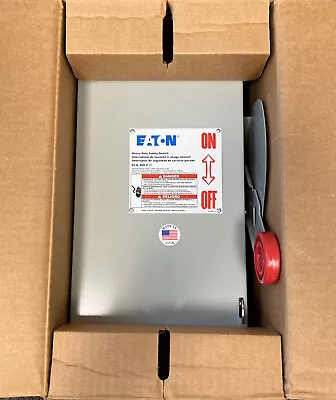 👀new Eaton 60 Amp Non-fused Safety Switch 600 Vdc 1ph Type 3r Dh162urkn • $89.95