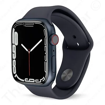 $294.99 • Buy Apple Watch Series 7 45mm GPS LTE Midnight Case Black Sport Band MKJ73LL/A