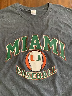 Miami Hurricanes Baseball Shirt Men’s 3XL • $14.99