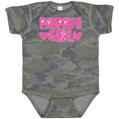 Inktastic Pawpaw's Girl Gift Baby Bodysuit Family Girls Pawpaw Grandpa Little • $19.99