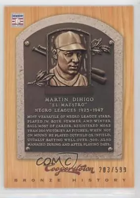 2012 Panini Cooperstown Bronze History /599 Martin Dihigo #28 HOF • $14.05