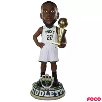 Khris Middleton Milwaukee Bucks 2021 NBA Champions 3 Foot Tall Bobblehead NBA • $1600