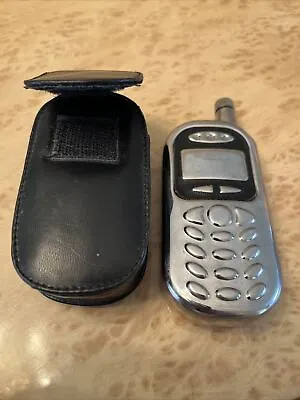 Whiskey Pocket Flask Vintage Flip Phone Novelty Stainless Steel W/ Leather Case • $19