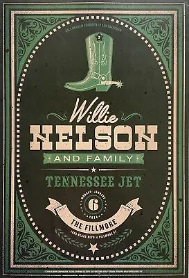 $36.38 • Buy Willie Nelson Concert Poster 2019 F-1678A Fillmore
