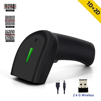 1D 2D Barcode Scanner QR Code CCD USB Scan Gun Wired Bluetooth Wireless Reader • $41.99