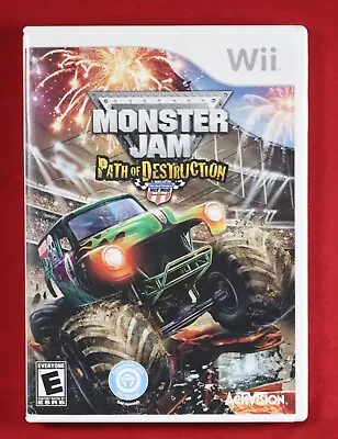 Monster Jam: Path Of Destruction (Nintendo Wii 2010) CIB Complete & Tested • $12.74