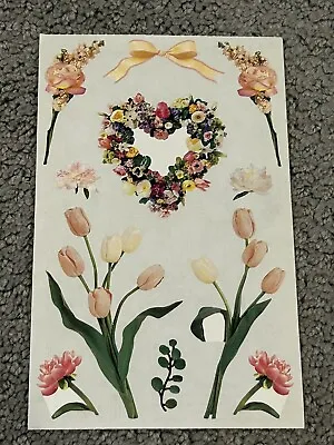 Mrs Grossman SPRING BLOOMS Photoessence - 3 Sheets Of Vintage Floral Stickers • $2.50