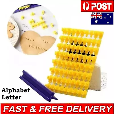 $9.99 • Buy Alphabet Cookie Stamp Letter Number Fondant Cake Biscuit Baking Cutters Mould