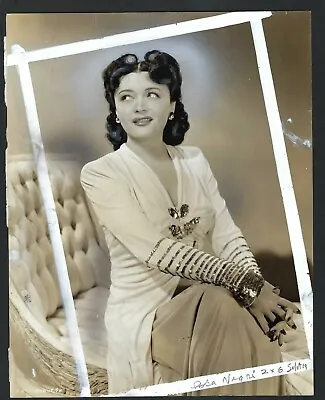 Hollywood Pola Negri Actress Vtg 1943 Original Photo • $20