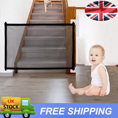 £8.59 • Buy Magic Pet Dog Gate Safety Guard Baby Toddler Stair Folding Isolation Adjustable