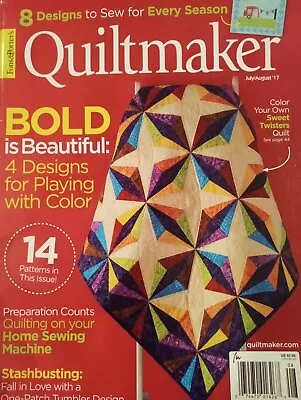 Fons & Porter's Quiltmaker July August 2017 Patterns W/Template Camper Christmas • $9.98