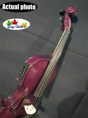 Purple Color 4/4 Electric Violin +Acoustic Violin Free Case Bow Ebony Parts • $159