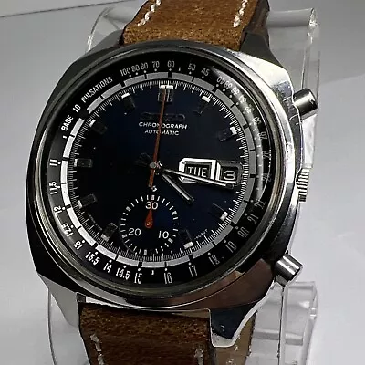 Vintage Seiko 6139-6020 Chronograph Pulsation Pulse Doctor's Watch Day & Date • $450